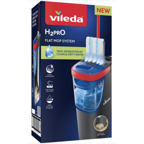 Набір для прибирання Vileda H2PRO Flat Mop System з відром та плоскою шваброю